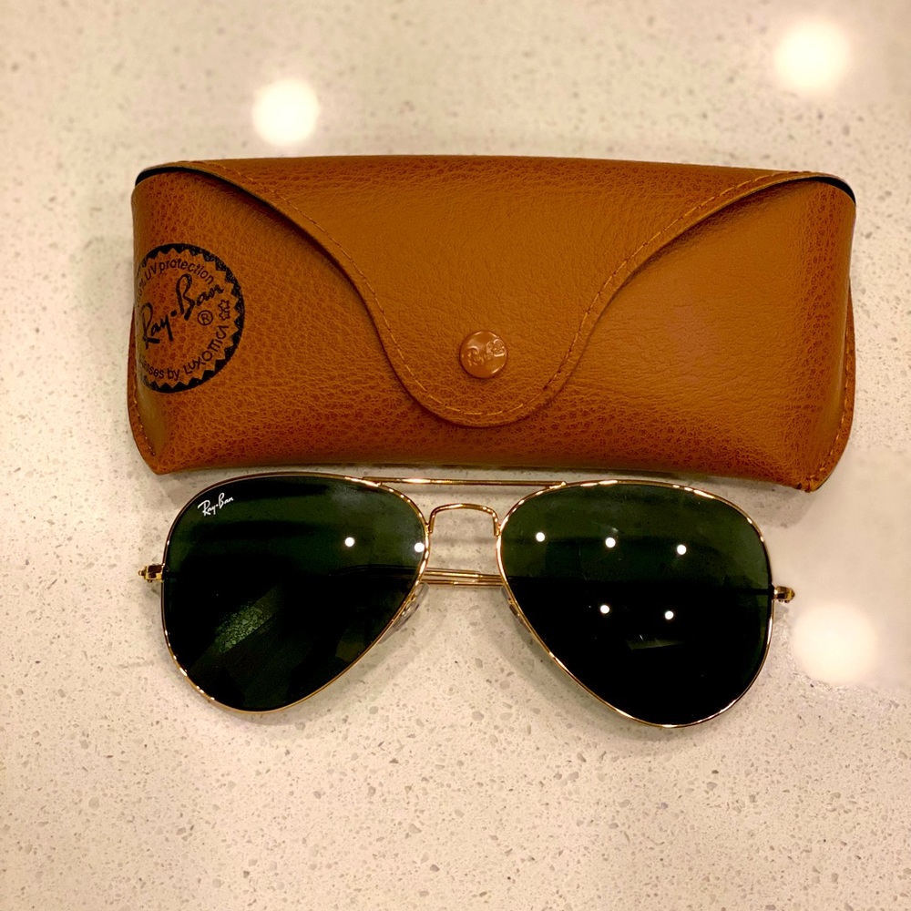 Ray-Ban Classic Aviator with Gold Frames